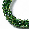 Faceted Transparent Glass Beads Stretch Bracelets LS-BJEW-S144-002C-07-3
