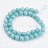 Natural White Jade Bead Strands G-R166-10mm-20-2
