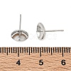 Brass Stud Earring Findings KK-A300-29C-P-3