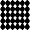 Fingerinspire 30Pcs Acrylic Flat Round Action Figure Display Bases KY-FG0001-13-1