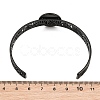 304 Stainless Steel Blank Cuff Bangle Bases with Flat Round Tray SA-CBA82C8-04B-EB-3