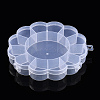 Flower Plastic Bead Storage Containers CON-Q023-21-2