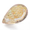 Embossed Glass Rhinestone Pendants GLAA-J101-05A-001PS-4