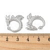 Brass Micro Pave Clear Cubic Zirconia Pendants KK-H460-10P-3