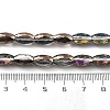Electroplate Transparent Glass Beads Strands EGLA-M032-02A-FR-3