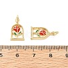 Brass Enamel Pendants X-KK-L237-009G-3