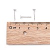 Tarnish Resistant 316 Surgical Stainless Steel Flat Round Blank Peg Stud Earring Settings STAS-R073-03-4