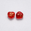 Transparent Spray Painted Glass Beads GLAA-R211-02-E03-2