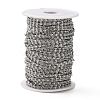 Tarnish Resistant 304 Stainless Steel Lumachina Chains CHS-R009-14-4