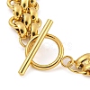 304 Stainless Steel Link Chain Bracelets BJEW-P315-01A-G-3