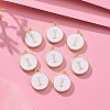 Golden Plated Alloy Charms X-ENAM-S118-01I-5