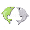 201 Stainless Steel Enamel Pendants X-STAS-N088-16F-2