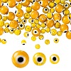 3 Strands 3 Style Handmade Evil Eye Lampwork Round Bead Strands LAMP-LS0001-12G-1