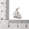 Brass Micro Pave Cubic Zirconia Charms KK-C139-24B-P-3