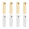 8Pcs 2 Colors 304 Stainless Steel Pendants FIND-UN0004-05-1