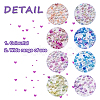 Craftdady 240G 8 Colors AB-Color Plated DIY 3D Nail Art Decoration Mini Glass Beads EGLA-CD0001-06-4