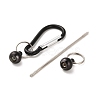 5Pcs 5 Colors Aluminum Climbing Carabiners AJEW-YW0001-21-5