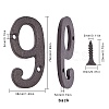 Iron Home Address Number AJEW-WH0126-24I-2