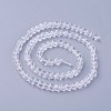 Grade A Natural Quartz Crystal Beads Strands G-F619-34-2