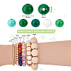 340Pcs 5 Colors Wood European Beads WOOD-PH0003-31-3