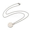 Non-Tarnish Constellation Pendant Necklaces NJEW-S422-04P-09-3
