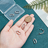 6Pcs Rack Plating Brass Micro Pave Cubic Zirconia Twister Clasps ZIRC-UN0001-08P-4