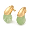 Teardrop Resin Stud Earrings EJEW-U003-26G-2