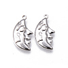Brass Micro Pave Clear Cubic Zirconia Pendants KK-N232-161-NF-1