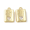 Rack Plating Brass Micro Pave Cubic Zirconia Pendants X-KK-P290-55G-1