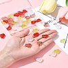 50Pcs Glass Connector Charms PALLOY-FZ00019-9