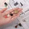 10Pcs 10 Style Natural & Synthetic Gemstone Pendants G-SZ0001-85-3