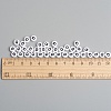 Acrylic Horizontal Hole Letter Beads X-PL37C9070-Q-3