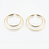 201 Stainless Steel Hoop Earrings EJEW-I213-B-01G-2