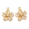 Brass Micro Pave Cubic Zirconia Pendants KK-A281-12B-G-1
