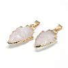 Natural Rose Quartz Pendants G-Q490-A02-2