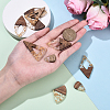 10Pcs 5 Styles Wood and Resin Pendants FIND-YW0008-21-5