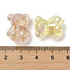 UV Plating Luminous Rainbow Iridescent Acrylic Beads LACR-R001-01A-6