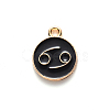 Alloy Enamel Pendants X-ENAM-S124-01B-08D-2