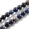 Natural Dumortierite Quartz Beads Strands G-L574-07A-1