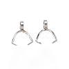 Tarnish Resistant 304 Stainless Steel Ice Pick Pinch Bails STAS-D448-077P-1