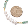 Natural Gemstone & Natural Pearl & Glass Seed Beaded Necklaces for Women NJEW-JN05094-3