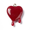 Opaque Resin Pendants LS-RESI-F028-01A-1