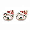 Eco-Friendly Alloy Enamel Pendants X-ENAM-Q437-071-NR-3