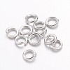 Brass Open Jump Rings X-JRC4mm-NF-1