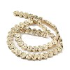 Electroplated Natural Lava Rock Beads Strands G-H303-A09-LG-2