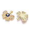 Brass Micro Pave Cubic Zirconia Pendants KK-A181-VA299-2-2