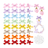 48Pcs 8 Colors Alloy Stud Earring Findings EJEW-PH0001-36-6