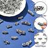 70Ppcs 14 Styles Tibetan Style Alloy Tube Bails FIND-CJ0002-99-3