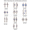50Pcs 10 Style Alloy Links PALLOY-CJ0001-167-2