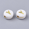 Plating Acrylic Beads X-PACR-R242-01Y-2